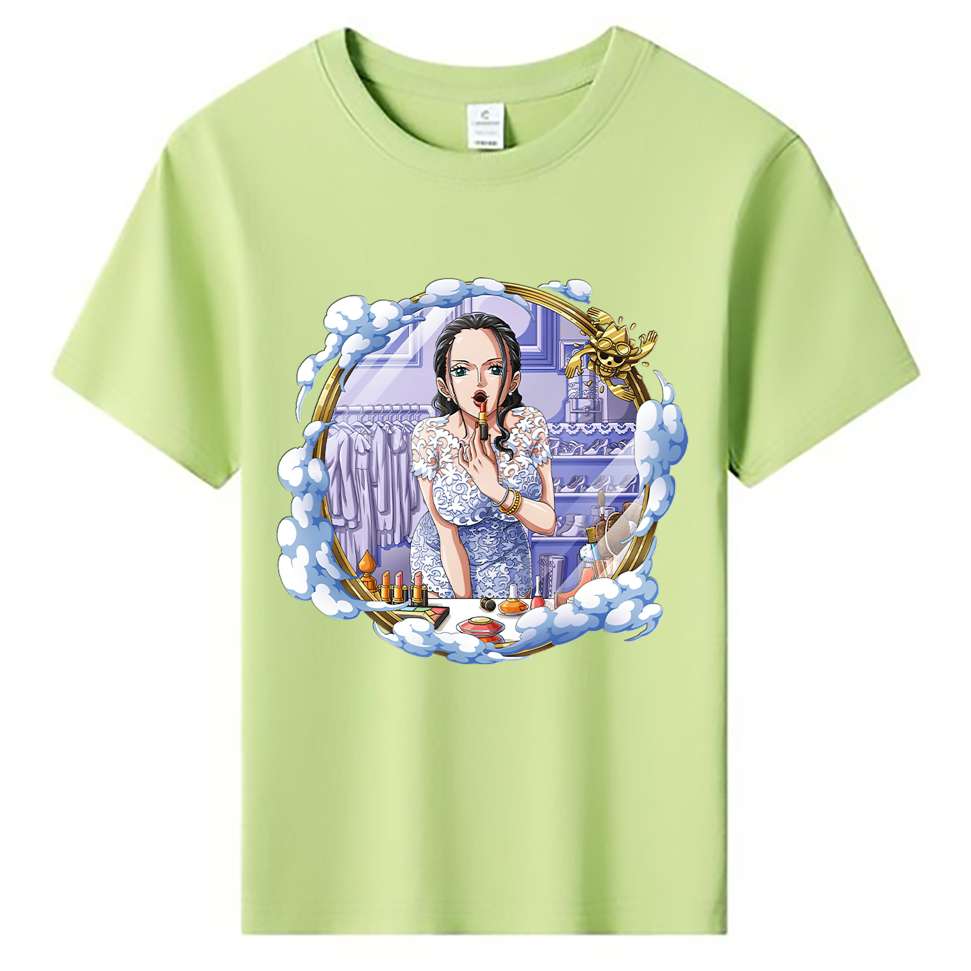 ワンピース ニコ・ロビン ONE PIECE Nico Robin 綿100％キッズTシャツ（フロントプリント）